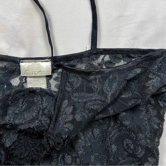 Vintage Black Lace Mini Slip Dress - Picture 6 of 8